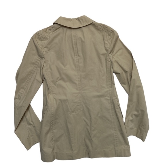 Banana Republic Trench Coat Blazer Safari Travel Classic Neutral Button Close - Picture 2 of 9
